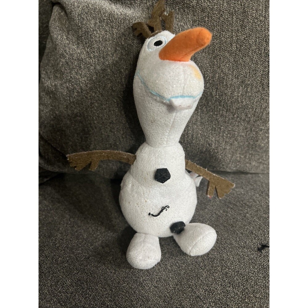 Olaf Disney Frozen Snowman 7" Plush Stuffed Toy Shiny TY Beanie Babies